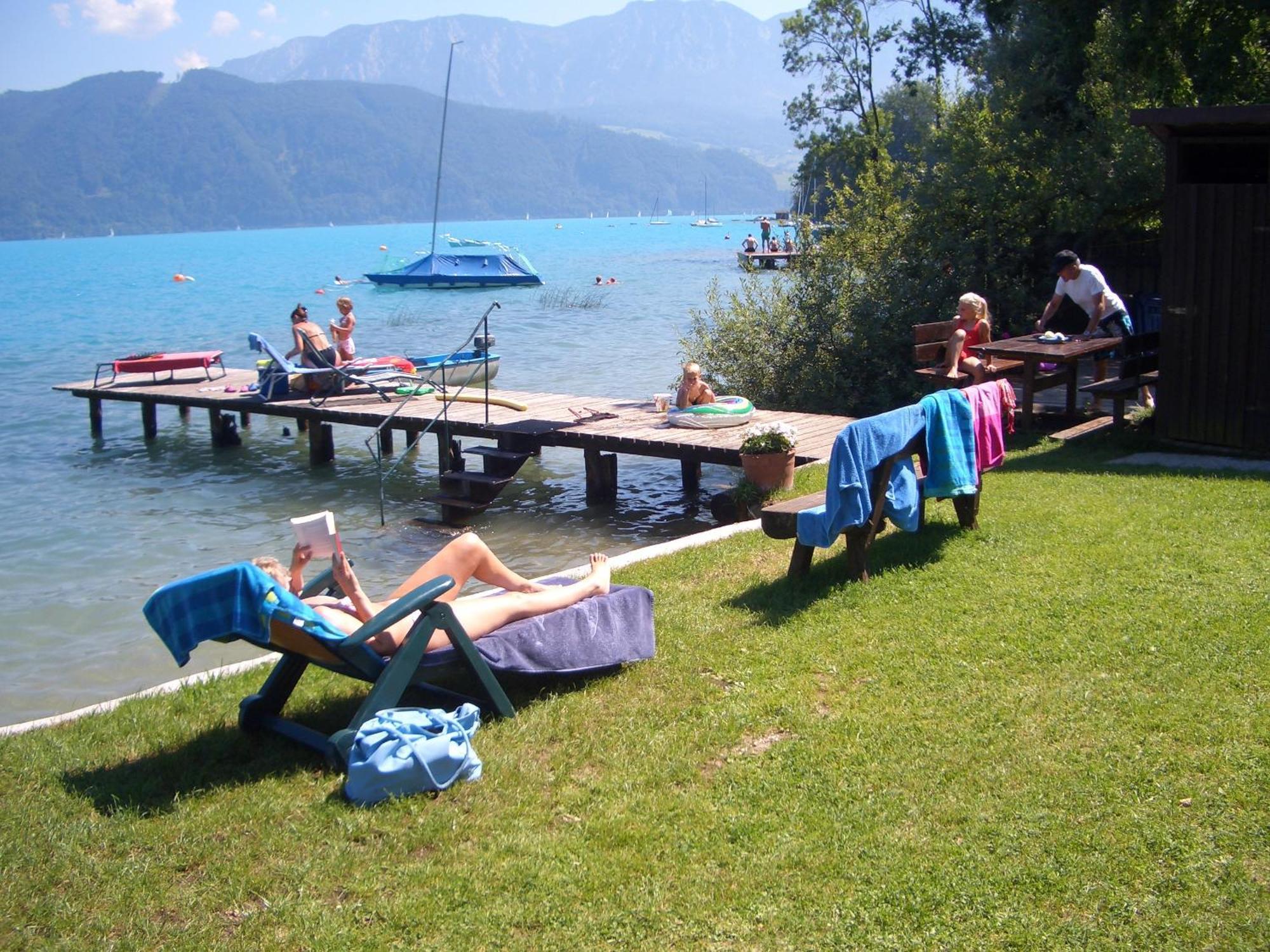 Hotel Schoenberger Nussdorf am Attersee Bagian luar foto