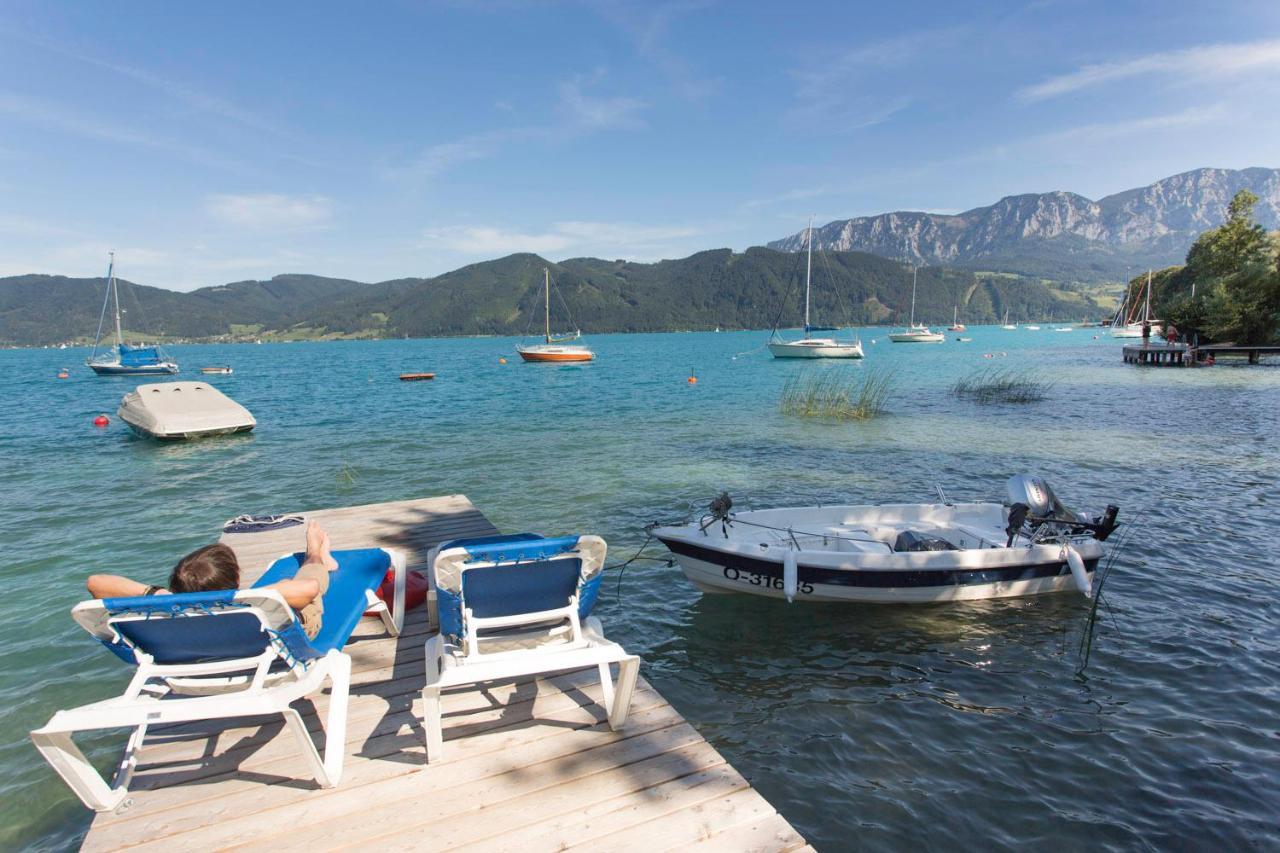 Hotel Schoenberger Nussdorf am Attersee Bagian luar foto